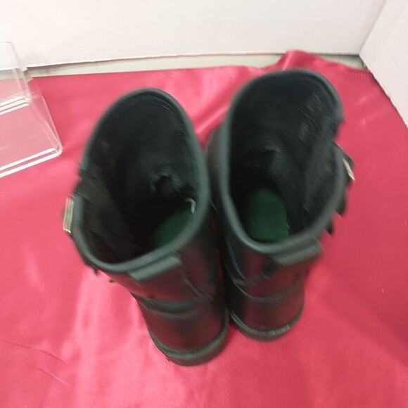 River Road Womens SZ 7 Twin Buckle Motorcycle Boots. Condition is Pre-owned - Picture 6 of 8
